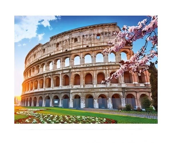 Puzzle cu diamante: Set de pictură cu diamante Colosseum Roma 30x40cm