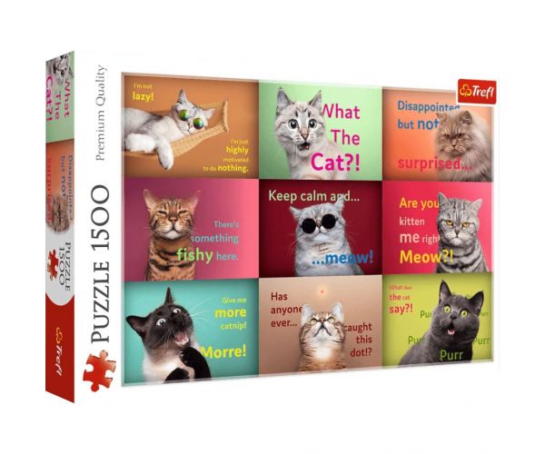 Puzzle cu pisici amuzante 1500 de piese - Trefl