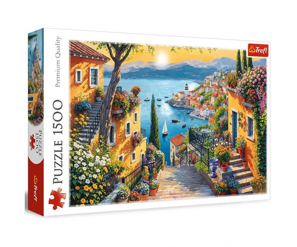 Tengerparti kilátás 1500db-os puzzle - Trefl
