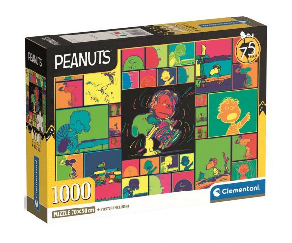 Puzzle de 1000 de piese Peanuts 75 de ani - Clementoni