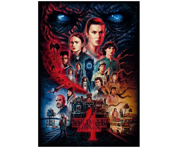 Stranger Things 4. évad 1000 db-os puzzle poszterrel - Clementoni