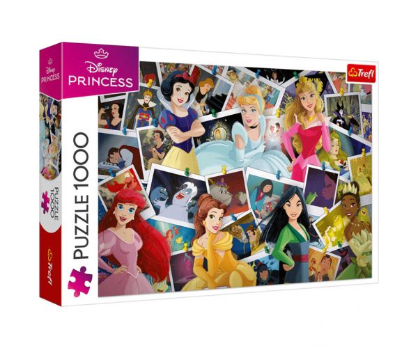 Puzzle de 1000 de piese cu fotografii ale prințeselor Disney - Trefl