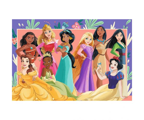 Puzzle de 160 de piese cu o imagine de grup a prințeselor Disney - Trefl