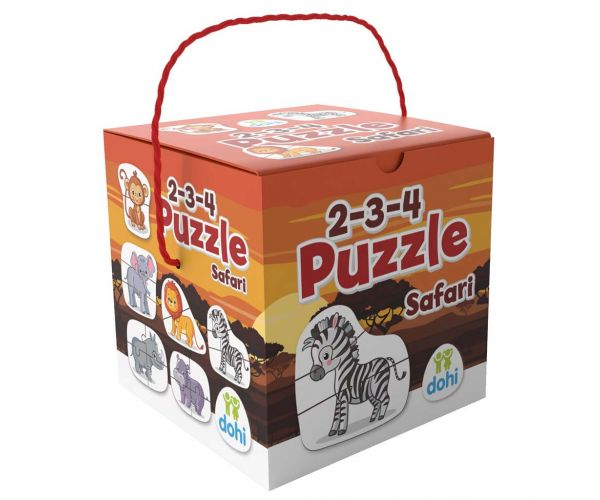 Puzzle de 2-3-4 piese - Safari