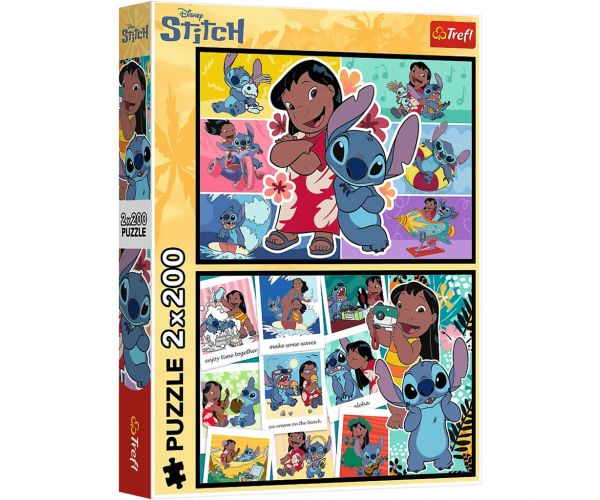Puzzle de 2x200 piese Lilo și Stitch - Trefl