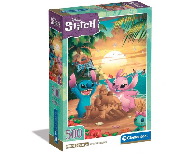 Puzzle de 500 de piese Disney+Stitch - Clementoni
