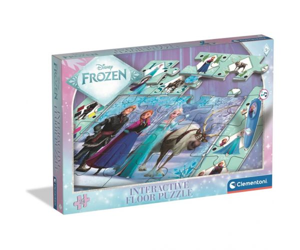 Puzzle de podea interactiv, 24 de piese - Regatul de Gheață - Clementoni