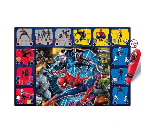 Puzzle de podea interactiv Omul-Păianjen, 24 de piese - Clementoni