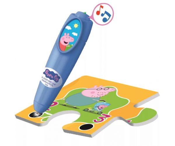 Puzzle de podea interactiv Purcelușa Peppa, 24 piese - Clementoni