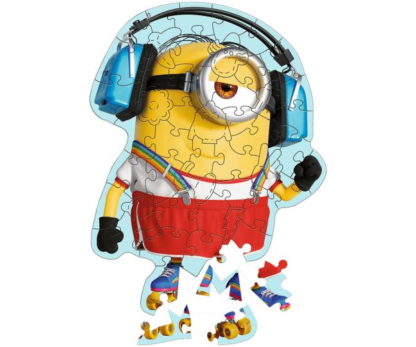 Puzzle din lemn cu Minioni, 50 piese - Trefl