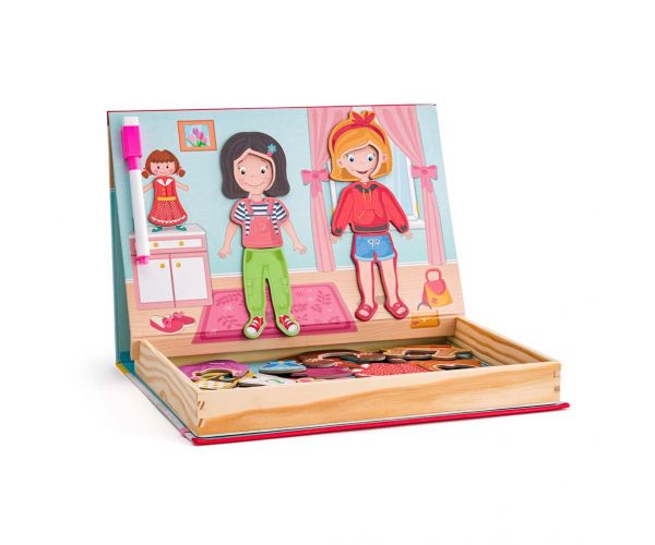 Puzzle magnetic în cutie - Salon de modă - Woodyland