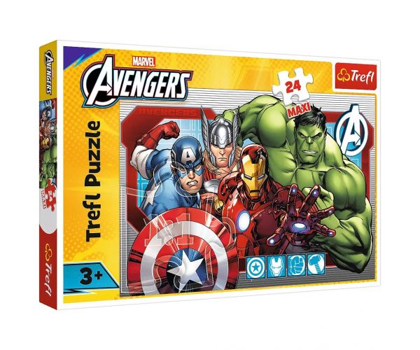 Puzzle maxi Marvel Răzbunătorii, 24 piese - Trefl