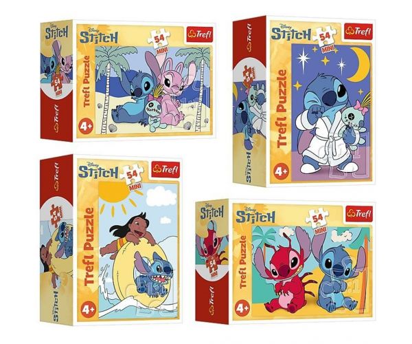 Puzzle mini Stitch cu 54 de piese, diferite modele, 1 buc - Trefl