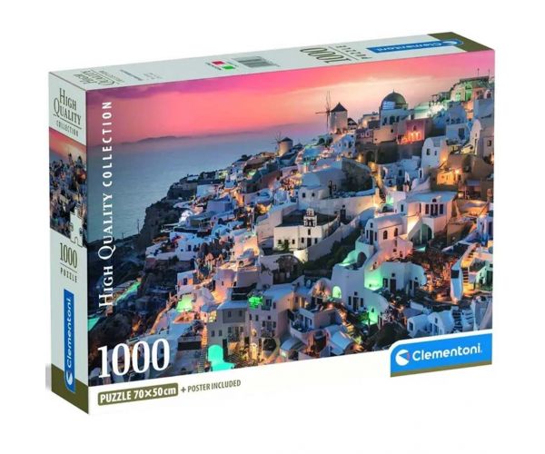 Puzzle minunat Santorini HQC 1000 piese - Clementoni