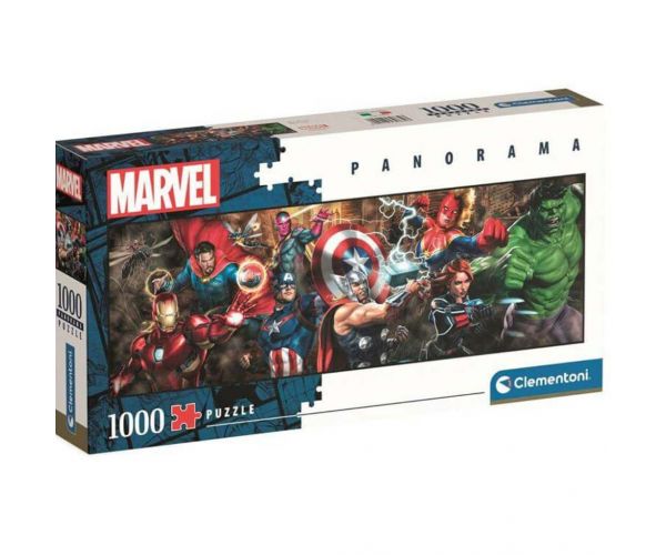 Puzzle panoramic cu eroii Marvel de 1000 de piese - Clementoni