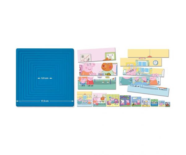 Puzzle progresiv Peppa Pig 8 în 1, 25 piese - Lisciani
