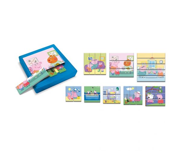 Puzzle progresiv Peppa Pig 8 în 1, 25 piese - Lisciani