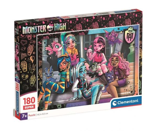 Puzzle super Monster High, 180 de piese - Clementoni