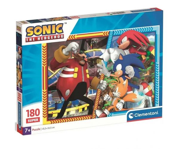 Puzzle super Sonic ariciul 180 de piese - Clementoni