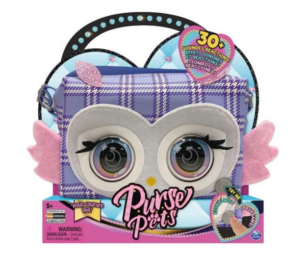 Purse Pets: Hot Couture Owl interaktív táska - Spin Master