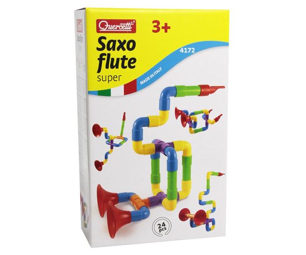 Quercetti: Építhető Szaxofon szuper szett 24 db-os