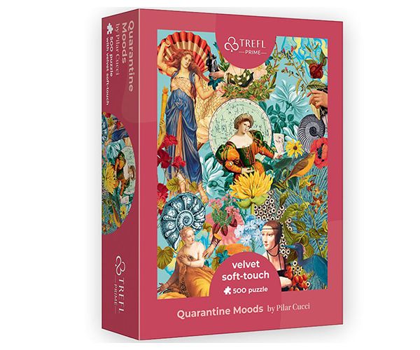 Quarantine Moods catifea moale la atingere 500 bucăți puzzle - Trefl