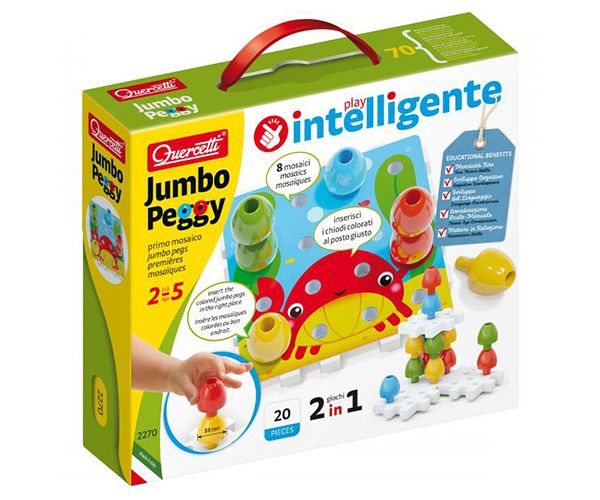 Quercetti: Jumbo Pötyi 2 az 1-ben 20db-os szett