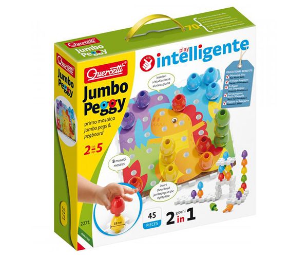 Quercetti: Jumbo Pötyi 2 az 1-ben 45db-os szett