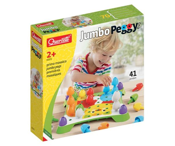 Quercetti: Jumbo Peggy 41 bucăți set biluțe