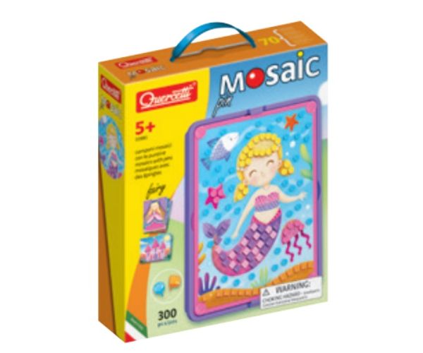 Quercetti: Mosaic Pin 300 bucăți Zână biluțe