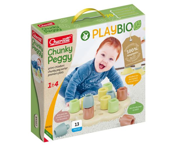 Quercetti: Play Bio Chunky biluțe 13 bucăți