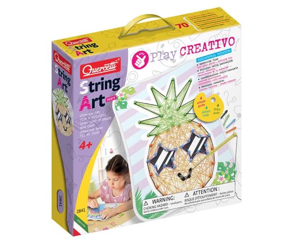 Quercetti: Play Creativo String Art mókás kreatív játék