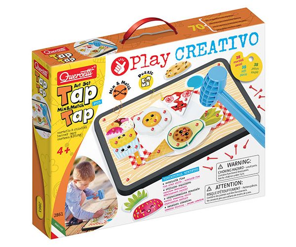 Quercetti: Play Creativo Tap Tap ételek kreatív játék