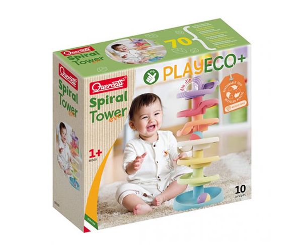 Quercetti: Play Eco Spirală baby turn pistă de biluțe