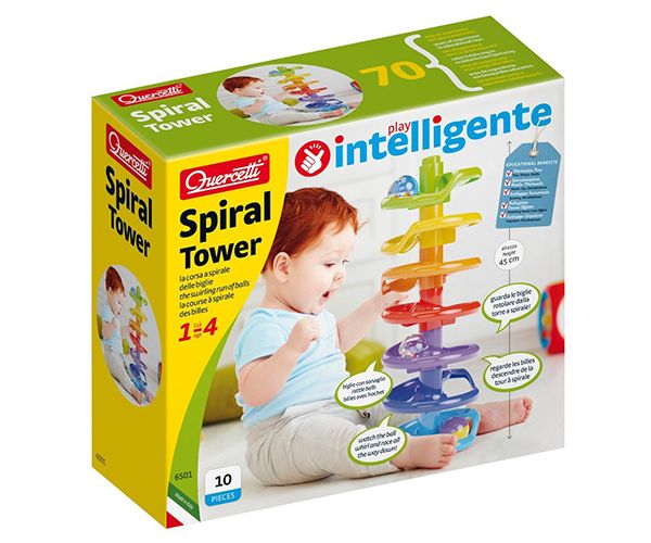 Quercetti: Spiral Tower golyópálya készlet 10db-os