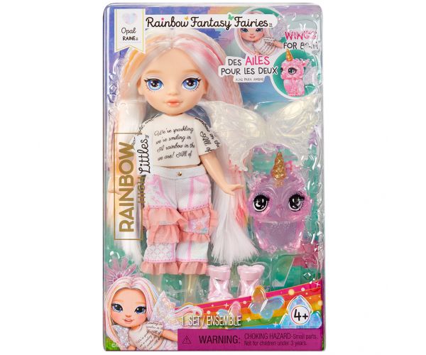 Rainbow High Littles zână curcubeu păpușa Opal Raine