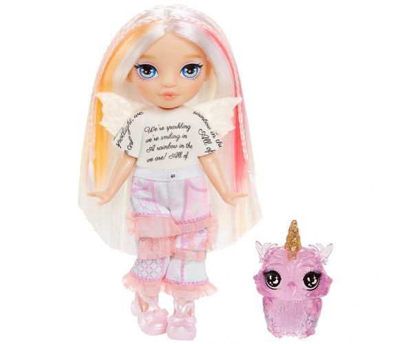 Rainbow High Littles zână curcubeu păpușa Opal Raine