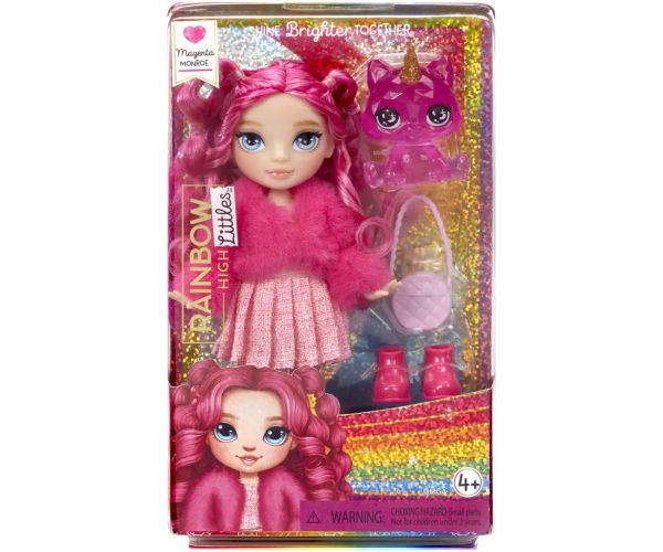 Rainbow High: Păpușă mică Magenta cu accesorii