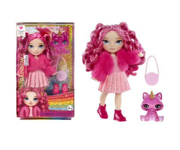 Rainbow High: Păpușă mică Magenta cu accesorii