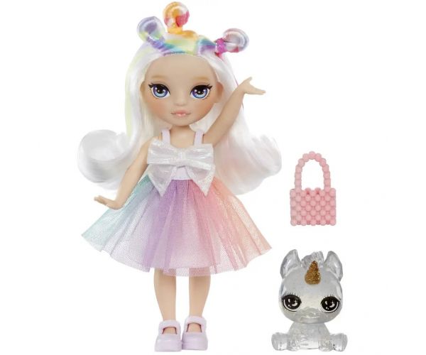 Rainbow High: Păpușă soră mai mică Opal cu accesorii
