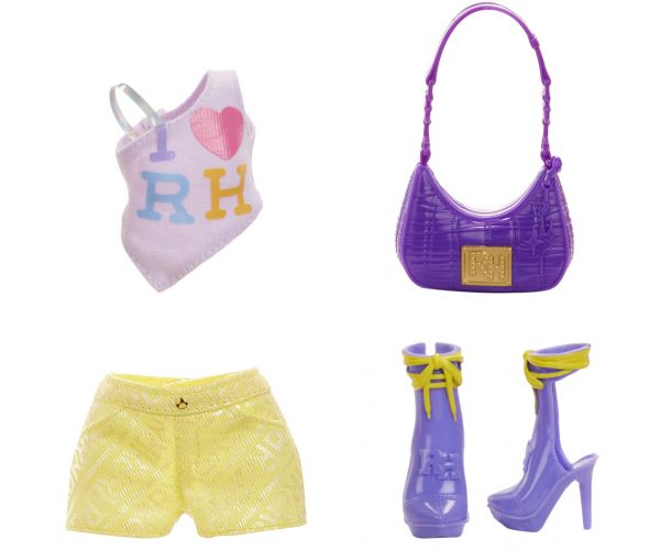Rainbow High: Stilul meu vestimentar Violet Willow păpușă de modă cu accesorii