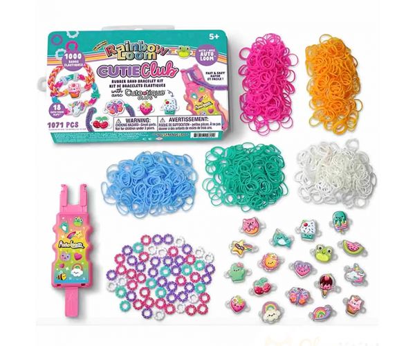 Rainbow Loom: Auto Loom – Cute-Tique set pentru confecționat brățări din benzi elastice