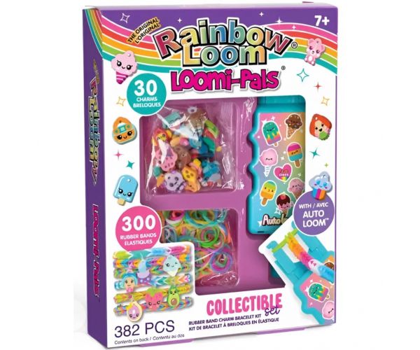 Rainbow Loom: Auto Loom – Loomi-Pals set pentru confecționarea brățărilor din elastice