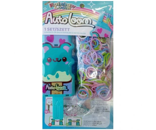Rainbow Loom: Auto Loom - set pentru începători pentru realizarea brățărilor din benzi elastice