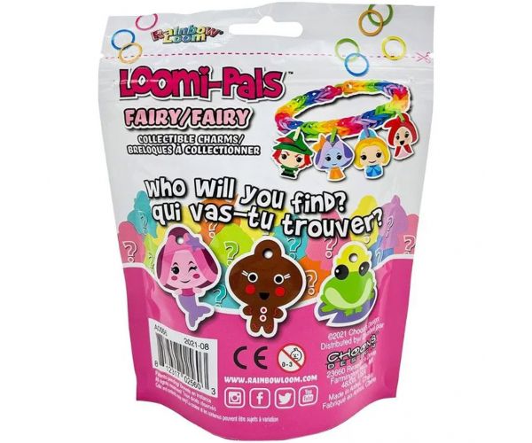 Rainbow Loom: Happy Loomi-Pals - Set pentru realizarea brățărilor din benzi elastice - Zâne