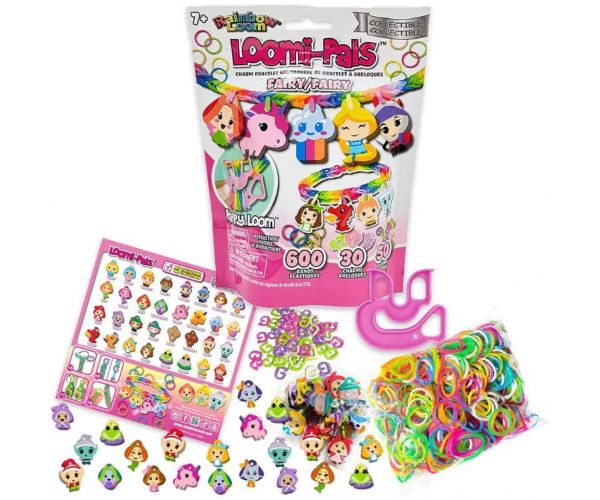 Rainbow Loom: Happy Loomi-Pals - Set pentru realizarea brățărilor din benzi elastice - Zâne