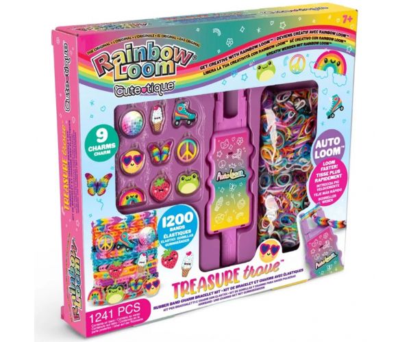 Rainbow Loom: Set Cute-Tique – mină de comori pentru confecționat brățări din benzi elastice