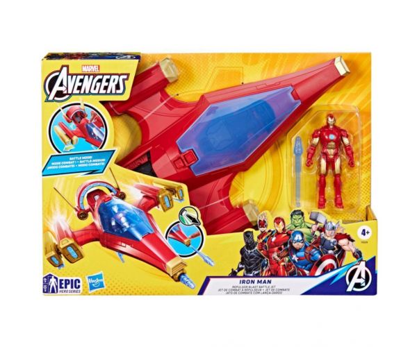 Răzbunătorii: Avion de luptă Iron Man Repulsor Blast - Hasbro