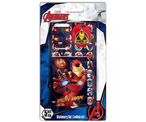 Răzbunătorii: Set de 5 articole de papetărie Iron Man