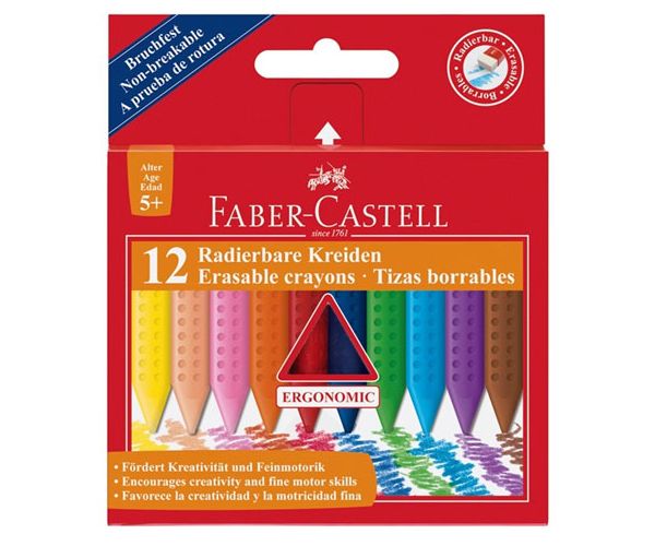 Radírozható zsírkréta 12db-os szett - Faber-Castell